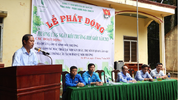 Công đoàn, đoàn thanh niên công ty TNHH MTV Cao su Ea H’leo với phong trào bảo vệ môi trường xanh – sạch – đẹp
